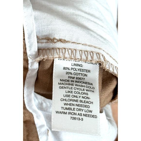 A New Approach NWT Camel Brown High Rise Wide Leg Dress Trouser Pants Size 8 - Picture 9 of 9